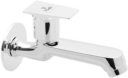 PIXAFLO Sea Brass Long Body Bib Cock Tap with Wall Flange (Chrome) Long Body Bib Tap Bib Tap Faucet