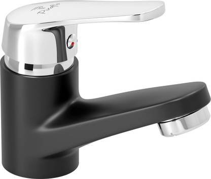 Infix Installations PIXAFLO Infix Brass Matte Black Hot & Cold Single Lever Basin Mixer ...