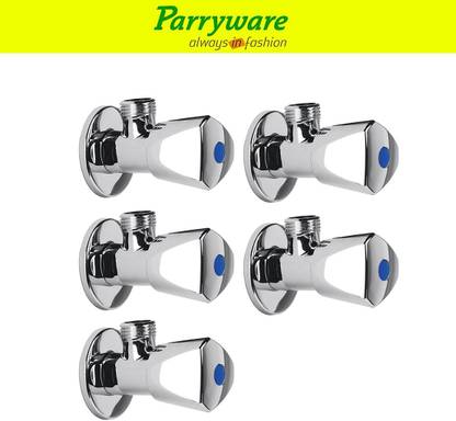 Parryware Trigon Brass angle valveTap set of 5 pic 246 Trigon brass angle valveTap with wall flange Angle Valve Faucet