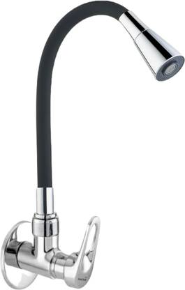 Gold Bell Brass Flexible Black CP Ucut Handle Pillar Taps Spray Double Shower Foam Flow Chrome Finish Silver ( Pack of 1 ) Pillar Tap Faucet