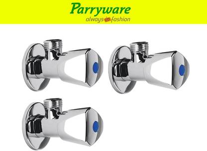 Parryware Trigon Brass angle valveTap set of 3 pic 130 Trigon brass angle valveTap with wall flange Angle Valve Faucet