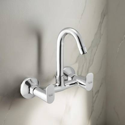 Spazio Opal Brass Heavy Hot & Cold Kitchen Sink Mixer Tap With 360 Degree Rotational Spout For Kitchen Sink Kitchen Mixer Faucet