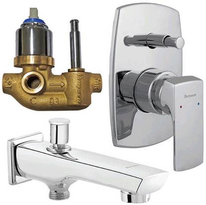 Parryware Euclid diverter Body With upper Trim with tipton wall spout 23108 Faucet Set