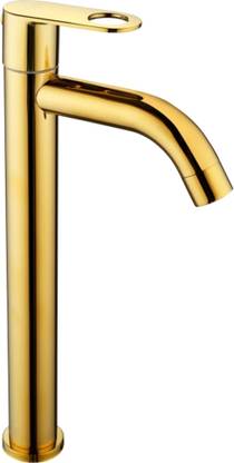 Kopter - Tall Deck Mount Tabletop Basin Pillar Tap ( GOLD ) With HOLEX Handle Pillar Tap Faucet