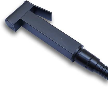 PESCA D-Square Matte Black Health Faucet for Bathroom/ Jet Spray for Toilet Shower Faucet Set