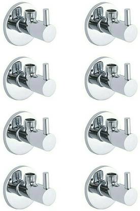 Spazio Co-l-l-e-c-t-i-o-n (Pack of 8) With Chrome Plated Flange Angle Cock Faucet