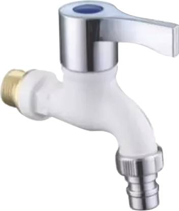Inviqtus INQFST8M9 PVC High-Pressure Washing Machine Tap White Bib Tap Faucet