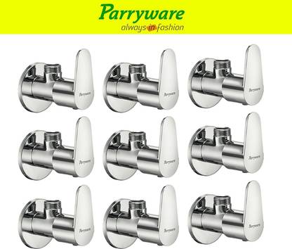 Parryware Uno Mini angle valveTap set of 9 pic 347 Uno Mini brass angle valveTap with wall flange Angle Valve Faucet
