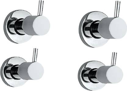 Jaquar FLR-CHR-5083NK Exposed Part Kit of Concealed Stop Cock and Flush Cock with Fitting Sleeve Flush Valve Faucet