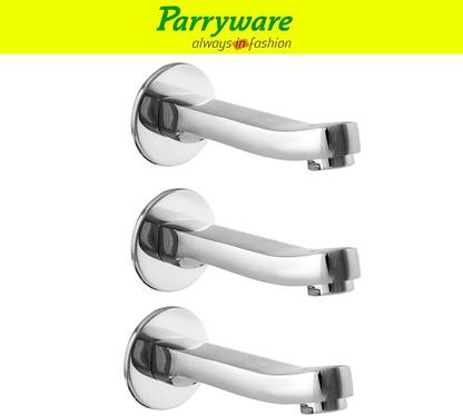 Parryware Alpha brass Plain wall spout tap set of 3 pic 034 Alpha Plain wall spout Spout Faucet