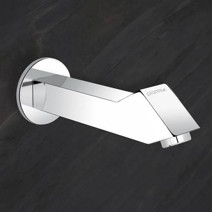 Plantex Pure Brass Spout for Bathroom with Teflon Tape and Brass Wall Flange/Bathtub spout/Bathtub Spout -(PRI-321-Chrome) Spout Faucet