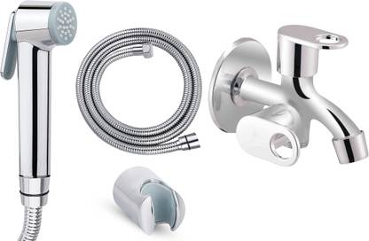 fastgear by Fastgear 2way/twin Prime Bib-tap/Angle Wall with Kohler Type Health Faucet for Bathroom Faucet Set