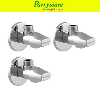 Parryware Standard Brass angle valveTap set of 3 pic 172 Standard brass angle valveTap with wall flange Angle Valve Faucet