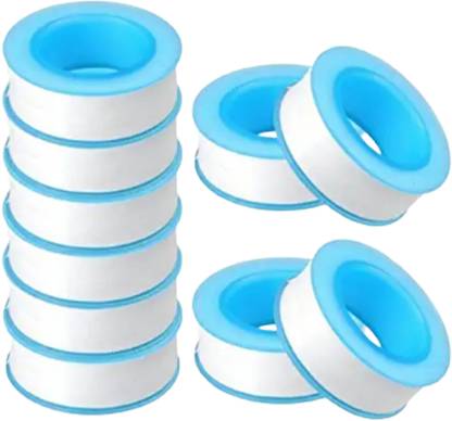 Bhanmati sanitary Items TT067 Teflon Tape 10-Pieces Roll Plumbing Tape Water Pipe Sealing Health  Faucet