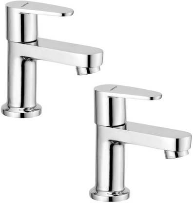 Ramya Vignet Pillar Cock Tap (Brass) Pack OF 2 For Wash Basin Tap Pillar Tap Faucet