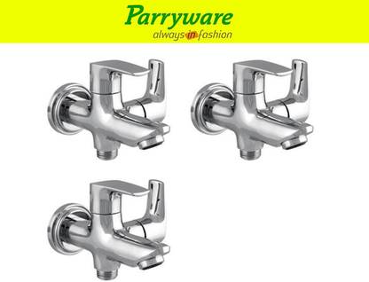 Parryware Primo 2-in-1 Bib Cock Tap – Wall Mounted Brass set of 3 pic 020 Two-in-One Bib Tap – Wall Mounted Bib Tap Faucet