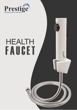 Prestige KHL21 ABS with SS-304 Grade 1mtr Flexible Hose Pipe and Hook Health  Faucet