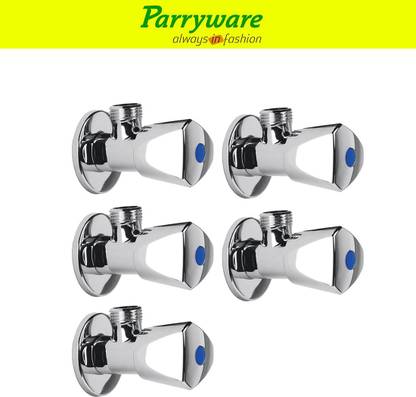 Parryware Trigon Brass angle valveTap set of 5 pic 378 Trigon brass angle valveTap with wall flange Angle Cock Faucet