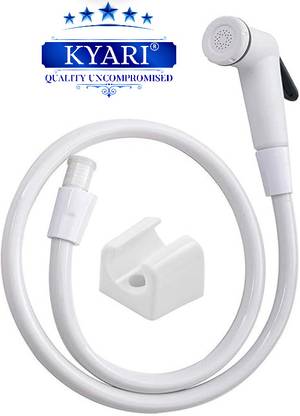 Kyari - ABS Polo Bidget Spray gun Health Faucet Complete set AG6HF-10675 with Tube and Holder For Toilet / Bathroom / Pet Bath / Garden Health  Faucet