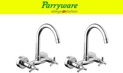 Parryware Trio Wall Mounted Sink mixer with Swivel Spout set of 2 pic 136 Wall Mounted Sink mixer with Swivel Spout Sink Mixer Faucet