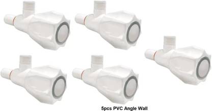 fastgear by Fastgear PVC Angle Valve Tap for Bathroom/Geyser/Kitchen/Toilet Sheet Water Tap Faucet Set