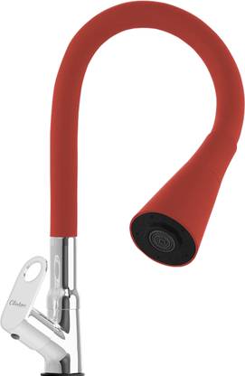 Clinton PRIME Swan neck Tap Faucet| Swan neck Tap with Flexible Silicon Spout |(RED) Dual Flow Function) Pillar Tap Faucet