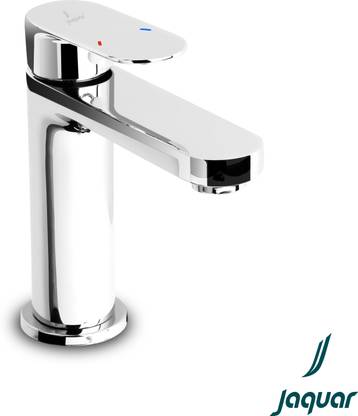 Jaquar Single Lever Basin Mixer - Chrome without Popup waste with 450mm Long Braided Hoses Opal Prime | OPP-CHR-15011BPM Basin Mixer Faucet