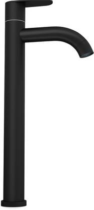 Nirant L - Shape Tap | Tap 12 Inch | Faucet for Wash Basin | Black with Gold Handle | Tall Cock Pillar Tap Faucet