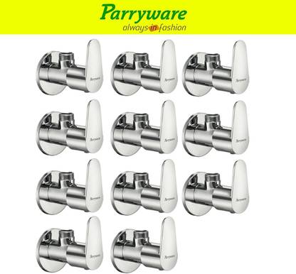 Parryware Uno Mini angle valveTap set of 11 pic 186 Uno Mini brass angle valveTap with wall flange Angle Valve Faucet