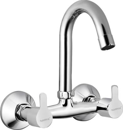 Ramya Pilot Sink Mixer Tap Brass For Bathroom And Kitchen Chrome Plated Kitchen Mixer Faucet