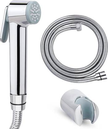 KURIC ABS Health Faucet Set with 1 Meter Flexible SS Hose Pipe Tube and Wall Hook Jet Spray for Toilet Shower Faucet, Toilet Bidet, Sink Sprayer, Handheld Faucet Health  Faucet