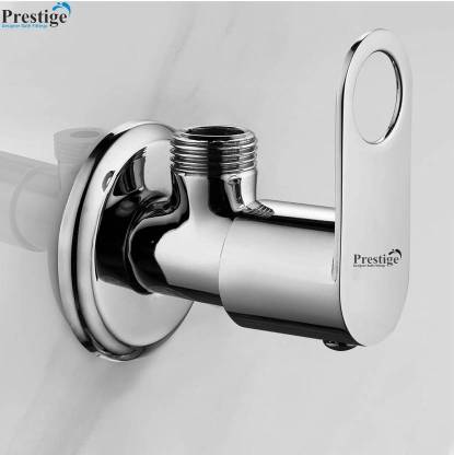 Prestige Max Angle Valve Pack OF 1 For Bathroom and Kitchen Chrome Finish Angle Valve Faucet