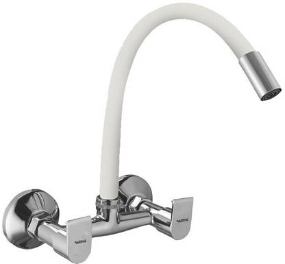 Ramya METRO Flexible Sink Mixer White With Flexible Swivel Spout 360 Degree Hot & Cold Water Mixer Kitchen Mixer Faucet