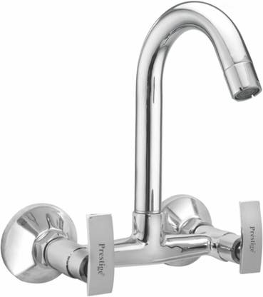 Prestige Passion (Sink ) Brass Tap With Hot & Cold Water Feature (Silver) Mixer Faucet