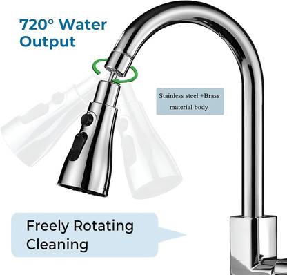 Ali tex by NA 360 Degree Rotating Faucet NA Sink Tap Faucet