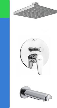 MAYUR ÖCICH DIVERTOR (HEAVY DUTY) MIXER W. 6" RAIN SHOWER SET AND SPOUT (COMPLETE SET) TAPS FOR BATHROOM [SHOWER COMPLETE SET] bathroom mixer [SHOWER MIXER} Mixer Faucet