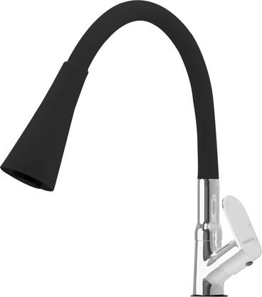 Ramya Ocean Smart Flexible Swan Neck Black (With 360 Degree Flexible Silicon Hose & Dual Flow Pattern) Cold Water Tap Pillar Tap Faucet