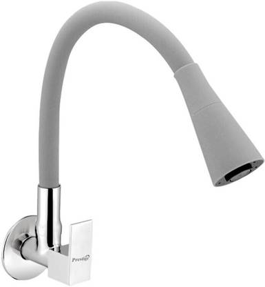 Prestige Orion Flexo SmartBuy Flexible Sink Faucet - Flxo Play (With 360 Degree Flexible Silicon Hose & Dual Flow Pattern) Cold Water Tap Grey Pillar Tap Faucet