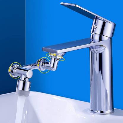 COSWARE 1080 Degree Faucet Extender for Bathroom Sink Spray Aerator Anti-Splash Spout Faucet