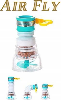 Air Fly Expandable Water Tap Filter Shower Head Rotatable Nozzle Adapter Tap Mount Water Filter