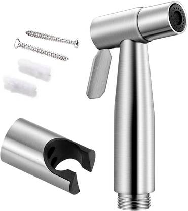 PIXAFLO HF001-1U Stainless Steel Heavy Duty Health Faucet Gun With Hook | Brushed Finish Health  Faucet