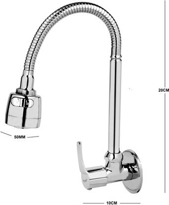 Prestige Step brass sink tap With 360 Degree Flexible Swivel Spout & Dual Flow Pattern Pillar Tap Faucet