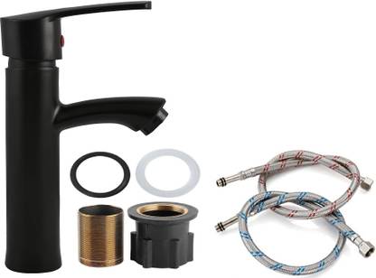 फास्टगियर Single Lever Matt Black Foam Flow Center Hole washbasin/Sink Mixture faucet for Home,kitchen,bathroom,Hotels,washbasin,sink. No leaking,No Breaking बेसिन मिक्सर नल