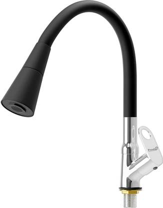Prestige Prime Dual Flow Brass Swan Neck Tap with 360 degree Swivel Spout for Kitchen Sink-Set of 1 Pillar Tap Faucet