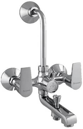 Parryware Praseo Wall mixer 3 in 1 with l bend 1317188 Praseo Brass L bend wall mixer 3 in 1 Mixer Faucet