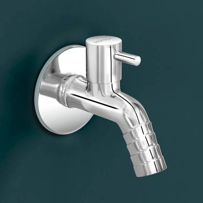 Plantex Bib Cock/Tap with Teflon Tape & Wall Flange/Nozzle Bib Cock for Washing Machine /Pipe connection tap- Pack of 1(Mirror-Chrome) Nozzle Cock Faucet