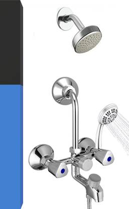 MAYUR ÖCICH WALL MIXER 3-IN-1[HEAVY DUTY]- LAX OHS & 5-FLOW HANDSHOWER(CLICKSOUND CARTRIDGE) WATER TAP [SHOWER COMPLETE SET] BATH TAPS [BATHROOM SET] TAPS FOR BATHROOM [TAP] Mixer Faucet