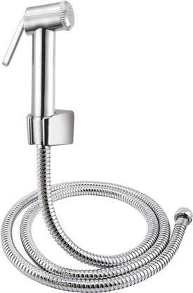 Cliquin KSHF2205	Speed Abs Bidet Spray With SS-304 Grade 1.25 Meter Flexible Hose Pipe and Wall Hook Health  Faucet