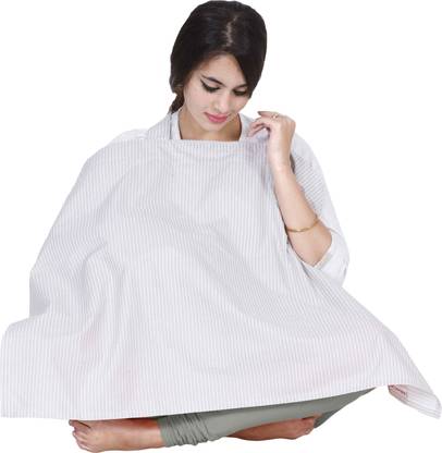 Lula Mom Grey stripes Feeding Cloak