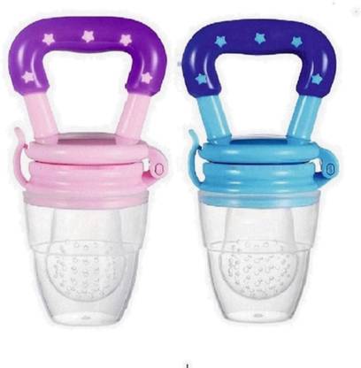 RAKIPEMH Baby Food Feeder Pacifier with Soft Mesh & Grip l Happy Self-Feeder  - Silicone , BPA Free Plastic